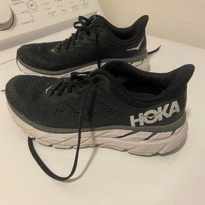 Hoka One One Clifton 7 Black/White 8D